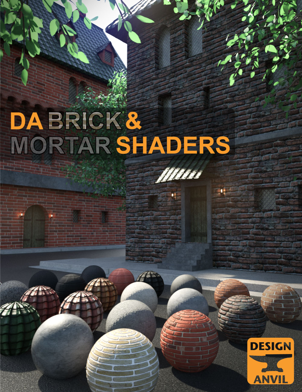DA Brick and Mortar Shaders by: Design Anvil, 3D Models by Daz 3D