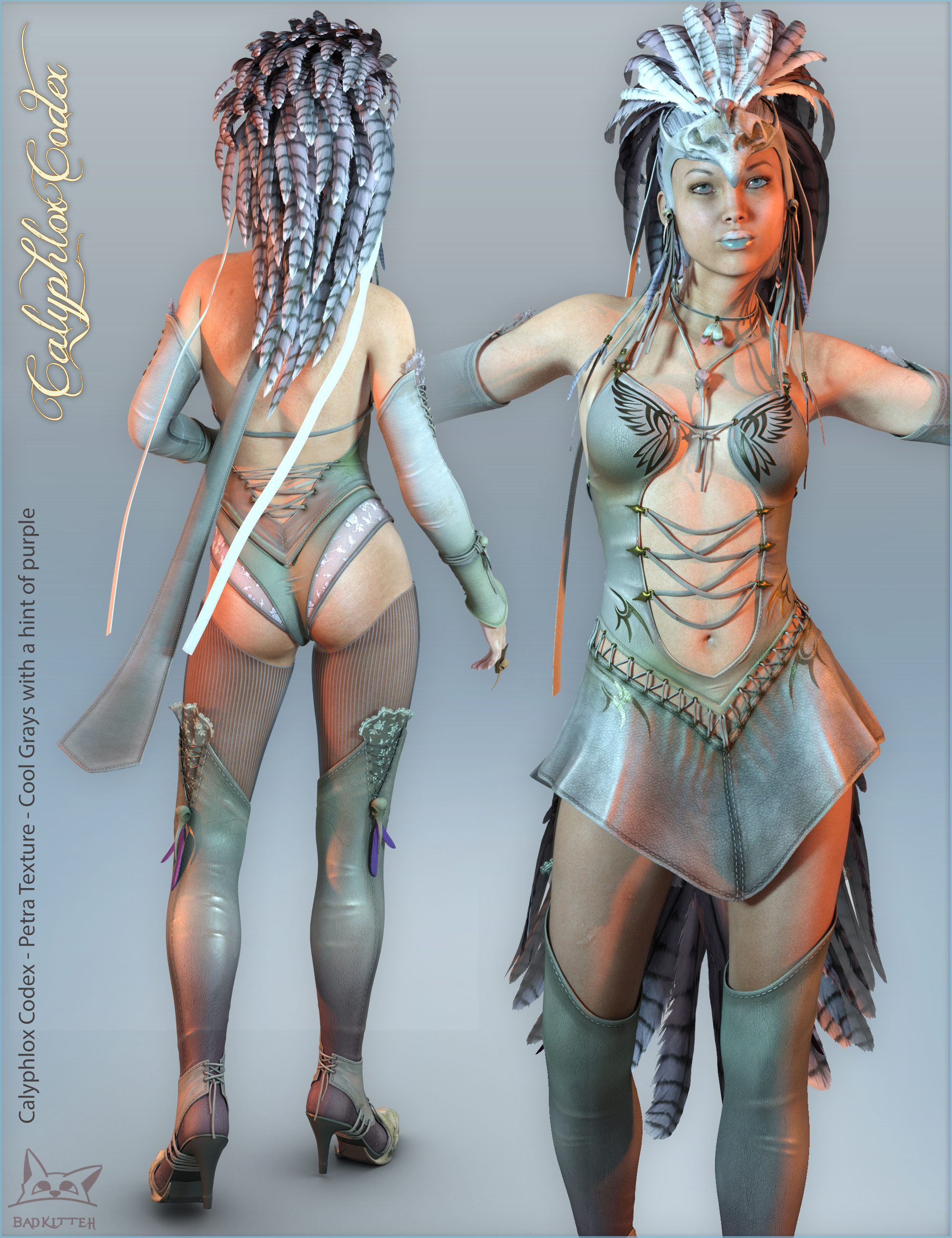 Calyphlox Codex for Genesis 3 Female(s) by: BadKitteh Co, 3D Models by Daz 3D