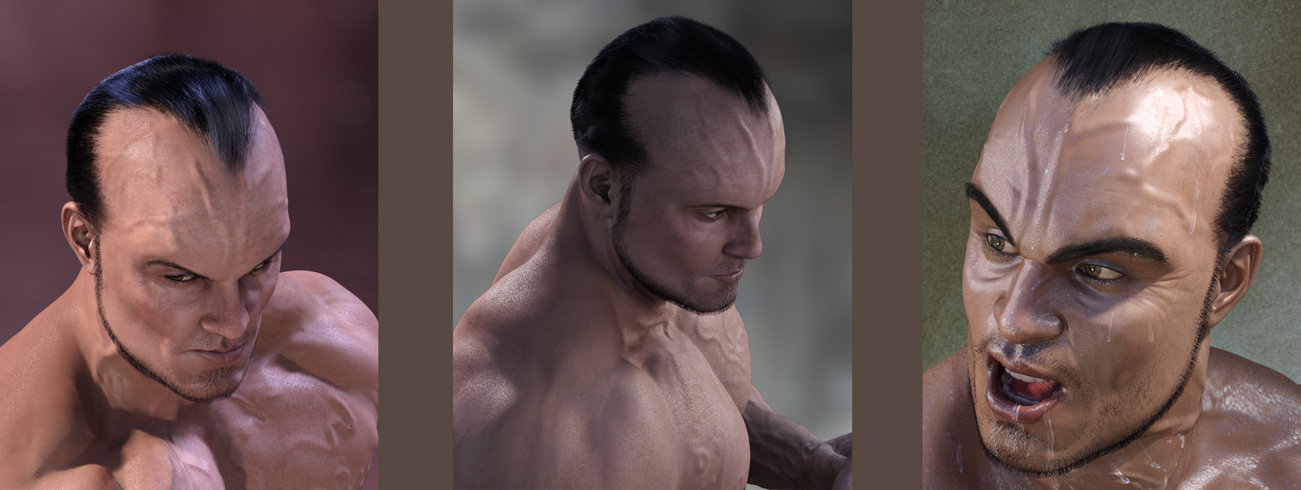Deep Hairline for Genesis 3 by: SimonWM, 3D Models by Daz 3D