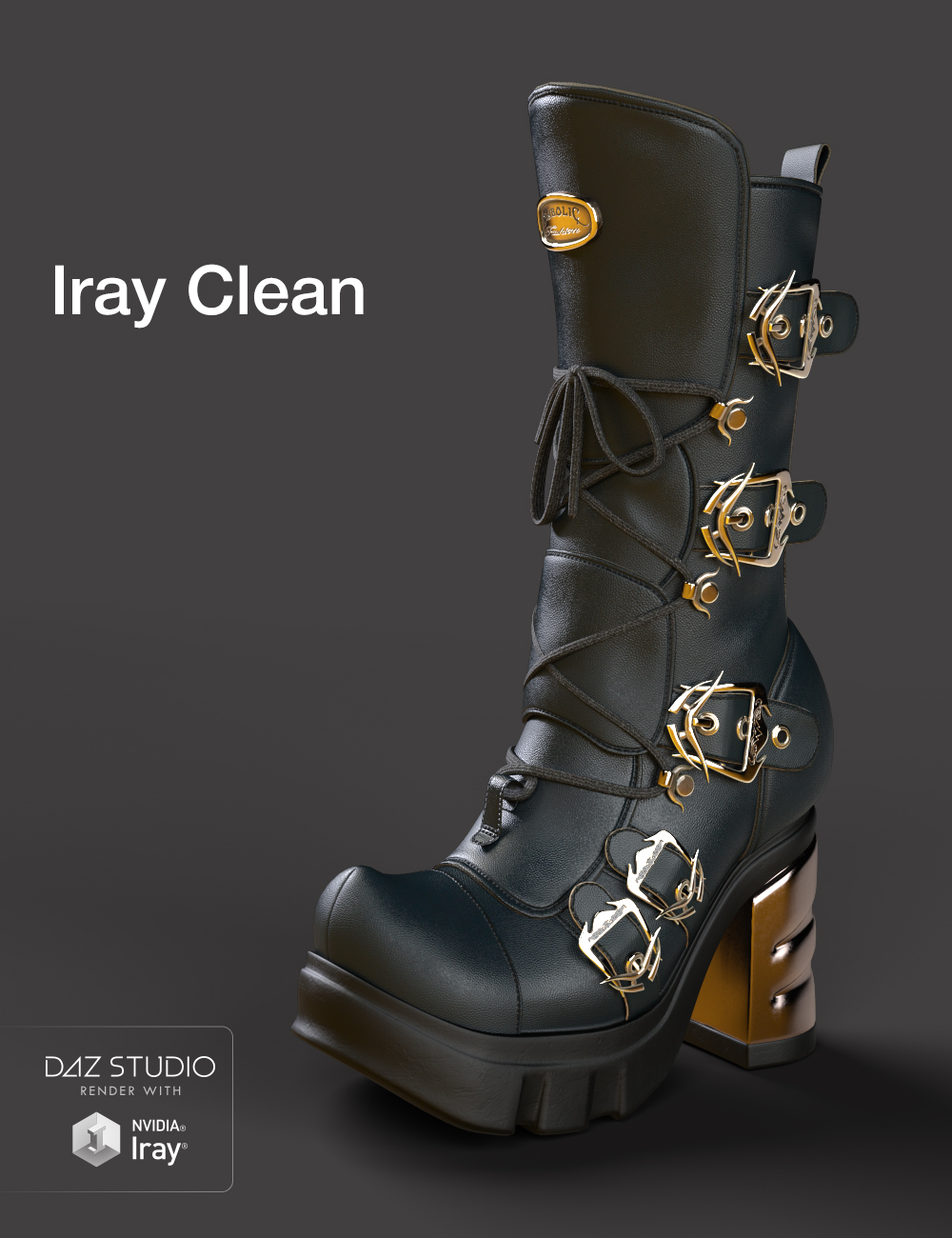 Slide3D Sinister Boots for Genesis 3 Female(s) by: Slide3D, 3D Models by Daz 3D