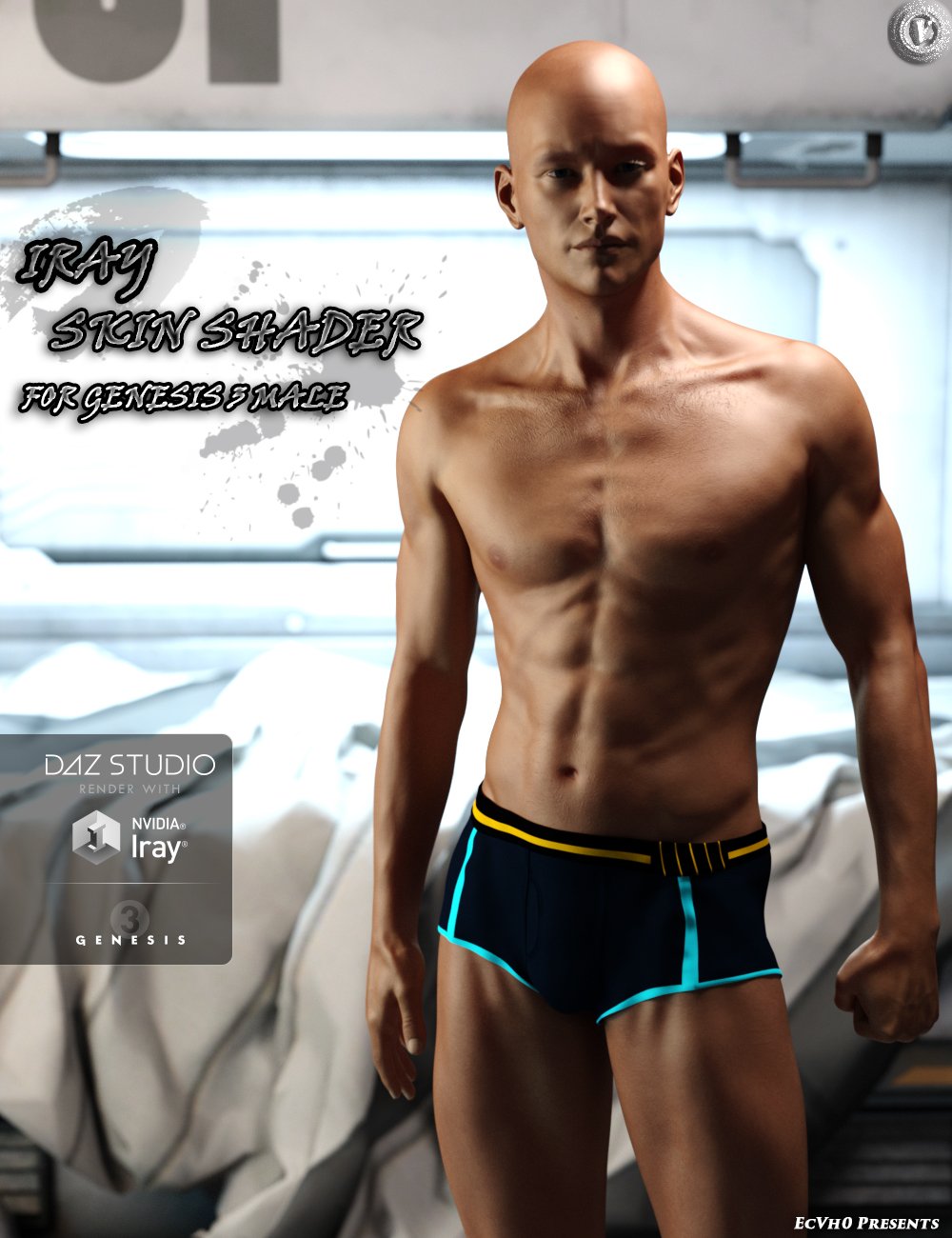 EcVh0 Iray Skin Shader for Genesis 3 Male(s) by: EcVh0, 3D Models by Daz 3D