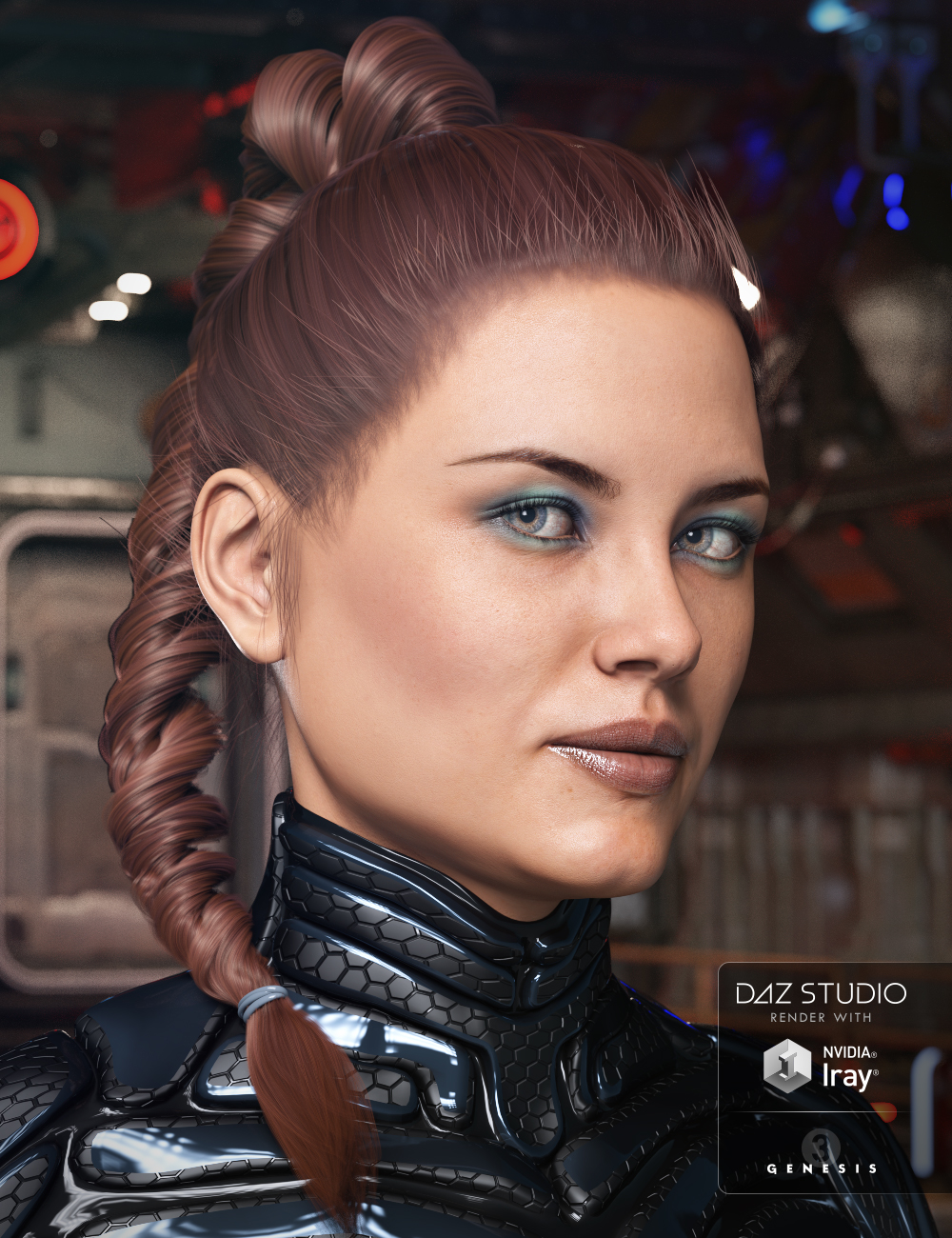 Audrey Hair for Genesis 3 Female(s) by: Kool, 3D Models by Daz 3D