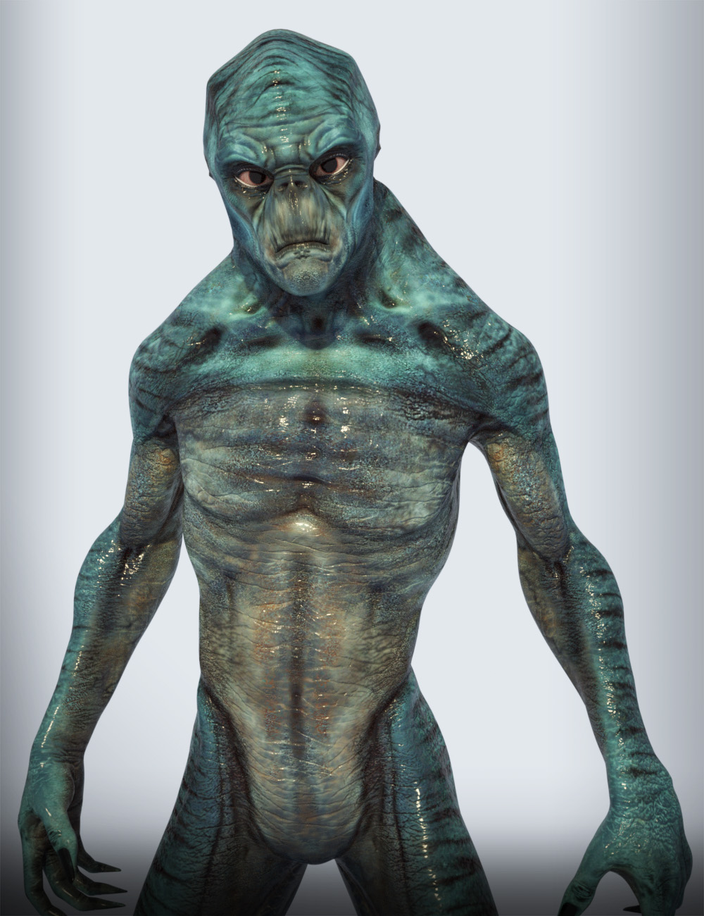 Invasion Textures for Alien-X by: Josh Crockett, 3D Models by Daz 3D