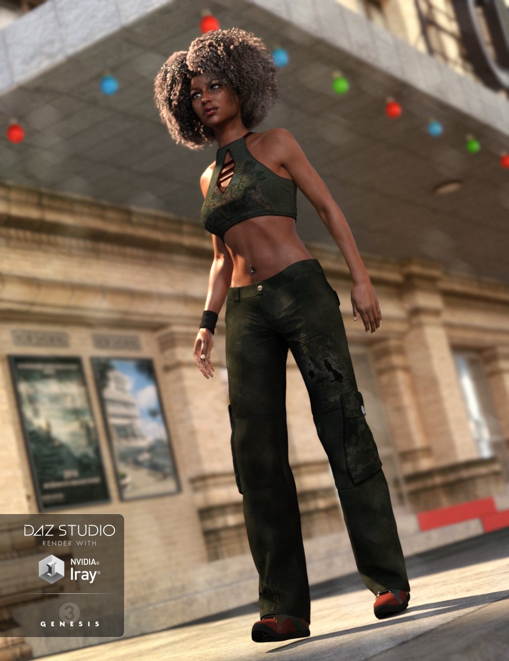 Hip Hop Outfit Genesis 3 Female(s) by: NikisatezAnna Benjamin, 3D Models by Daz 3D