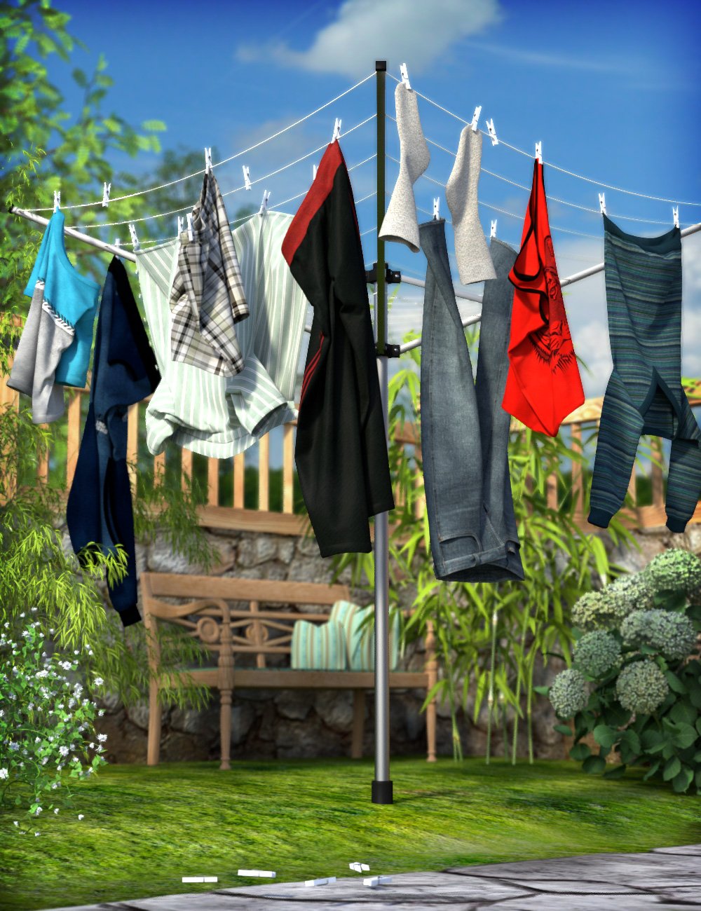 Laundry Day Mega Set | Daz 3D