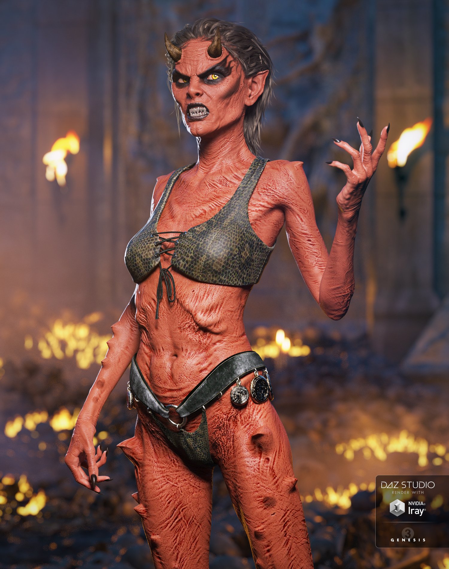 Anneka Demon for Genesis 3 Female(s) by: , 3D Models by Daz 3D