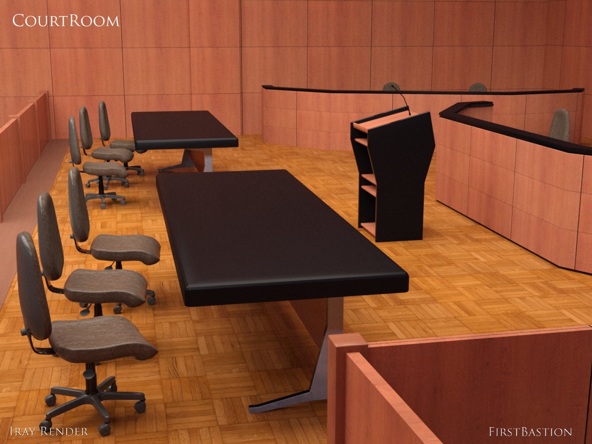 1stBastion's CourtRoom by: FirstBastion, 3D Models by Daz 3D