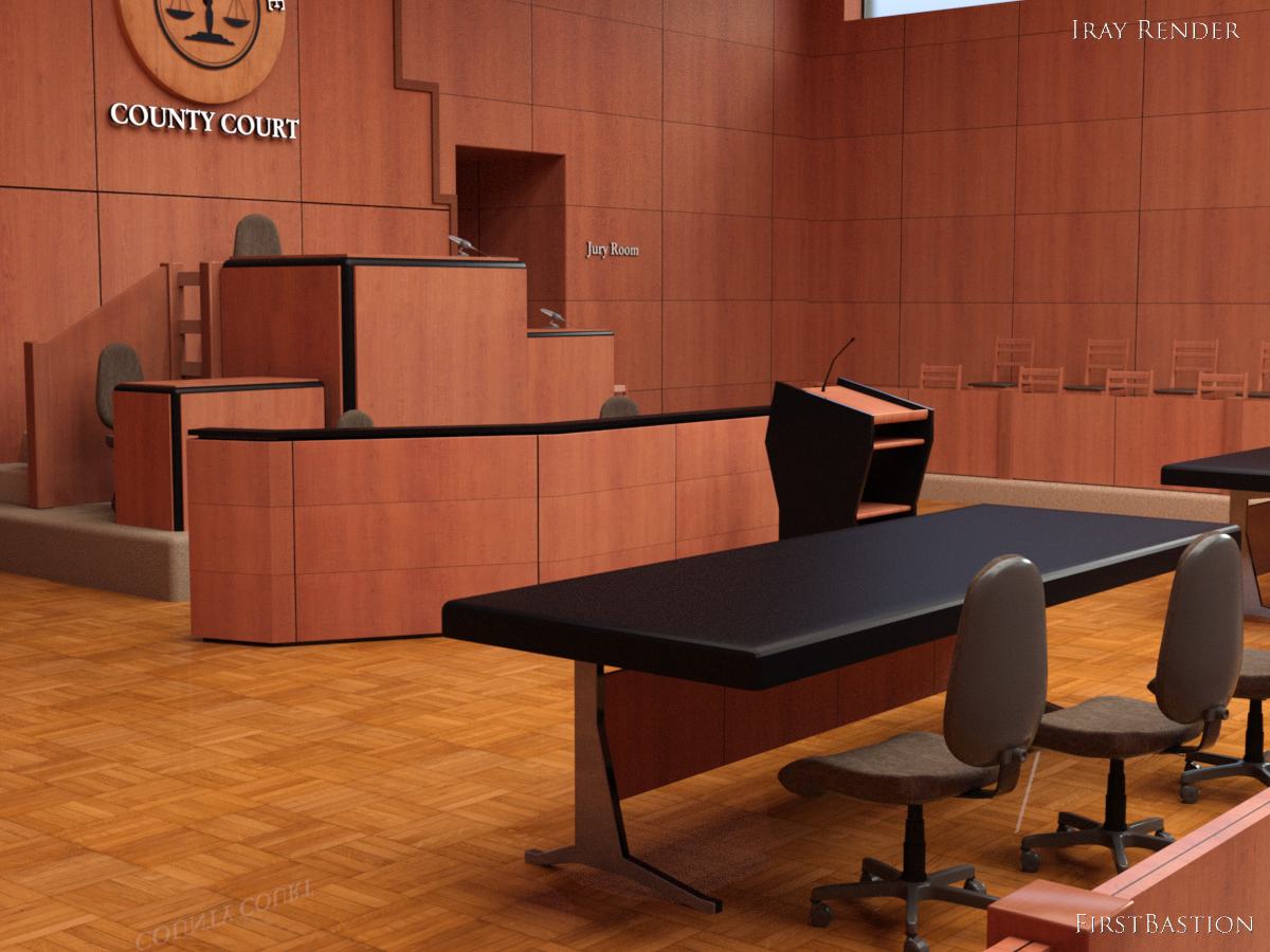 1stBastion's CourtRoom by: FirstBastion, 3D Models by Daz 3D