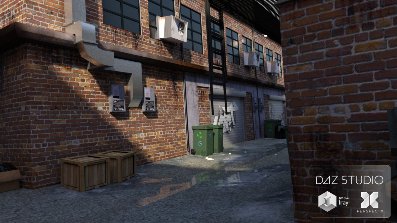 The Alley by: PerspectX, 3D Models by Daz 3D