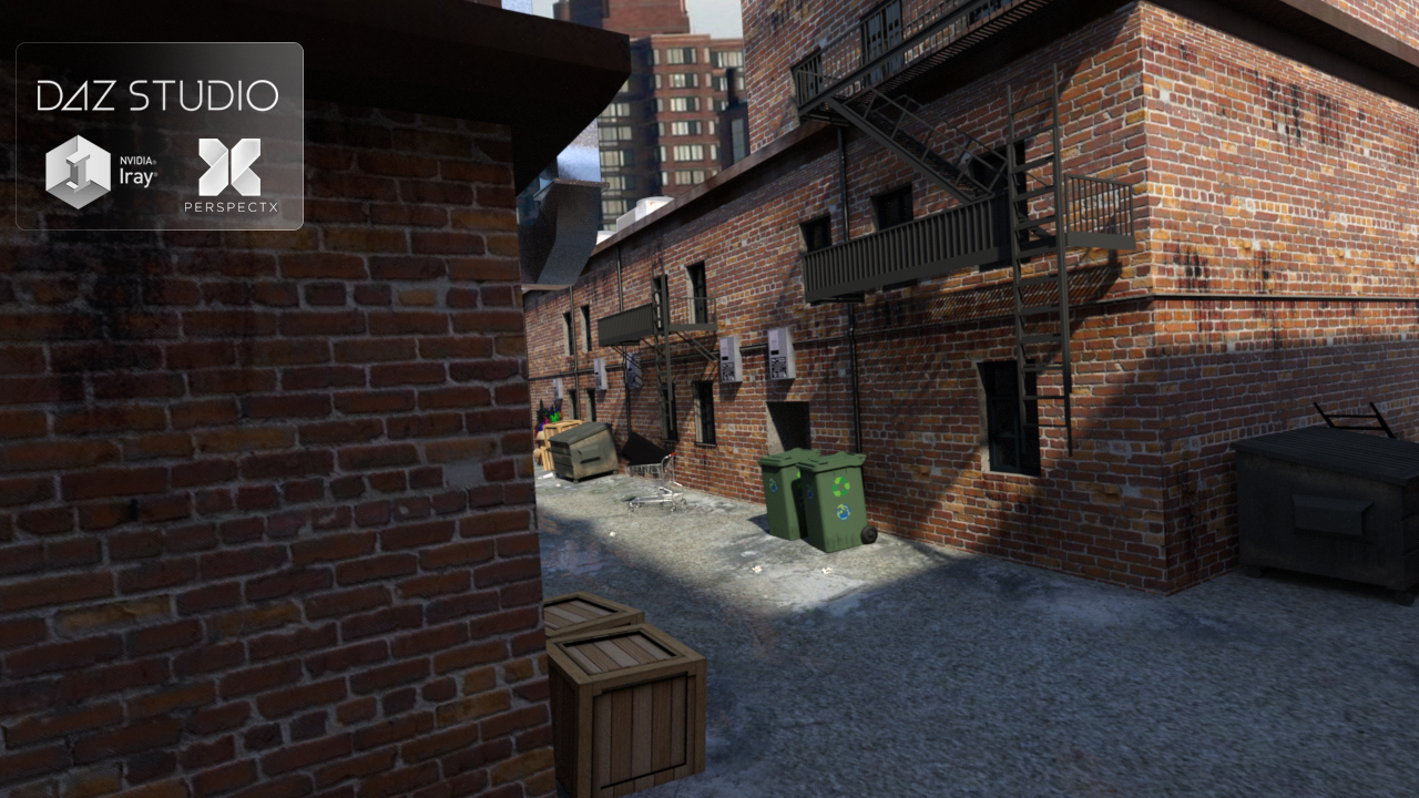The Alley by: PerspectX, 3D Models by Daz 3D