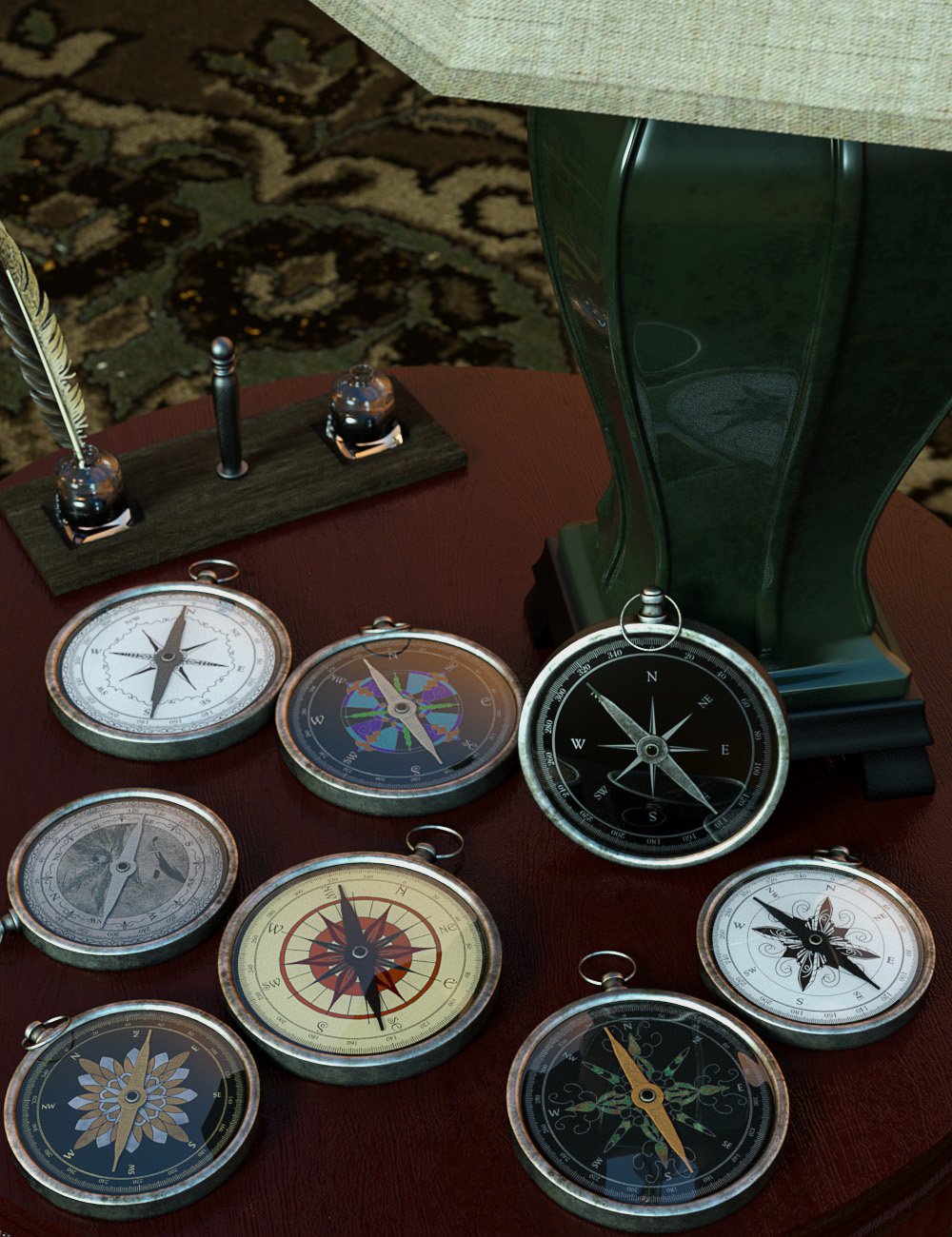 Which Way Compass Props Which Way Compass Props by: ARTCollab, 3D Models by Daz 3D