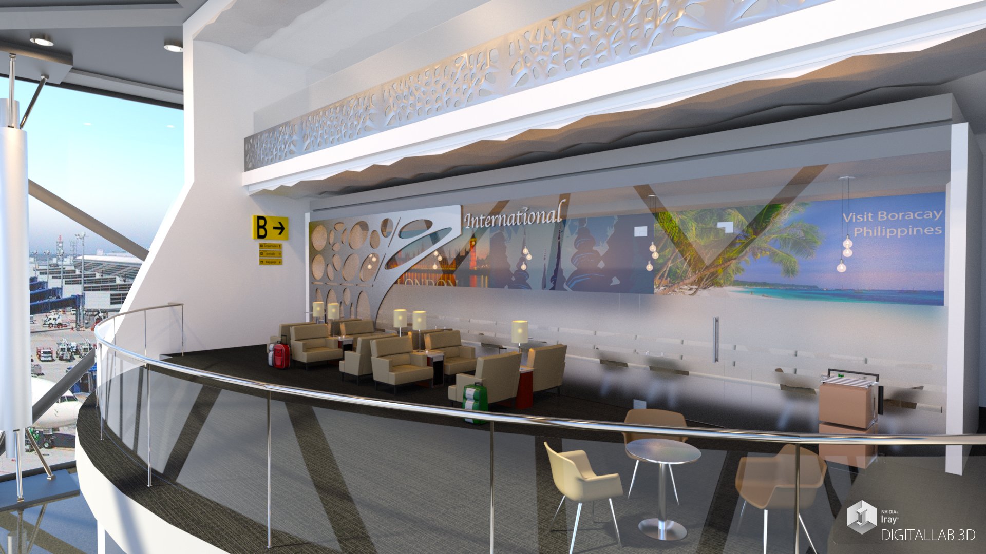 Airport Lounge by: Digitallab3D, 3D Models by Daz 3D