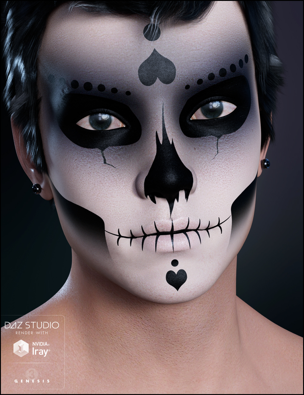 Sugar Skulls: Bones by: JessaiiDemonicaEvilius, 3D Models by Daz 3D