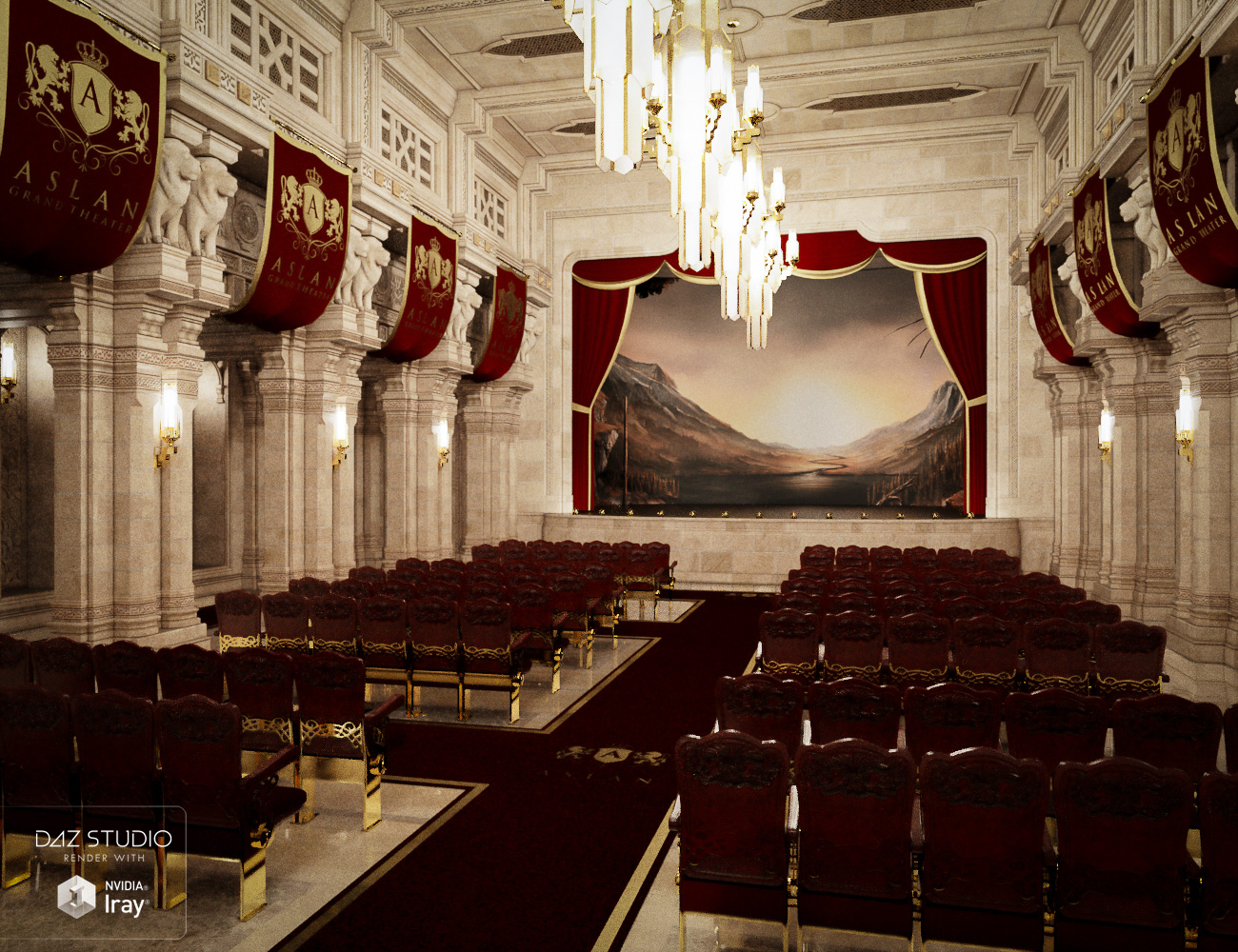 Aslan Theater Aslan Theater by: Ravnheart, 3D Models by Daz 3D