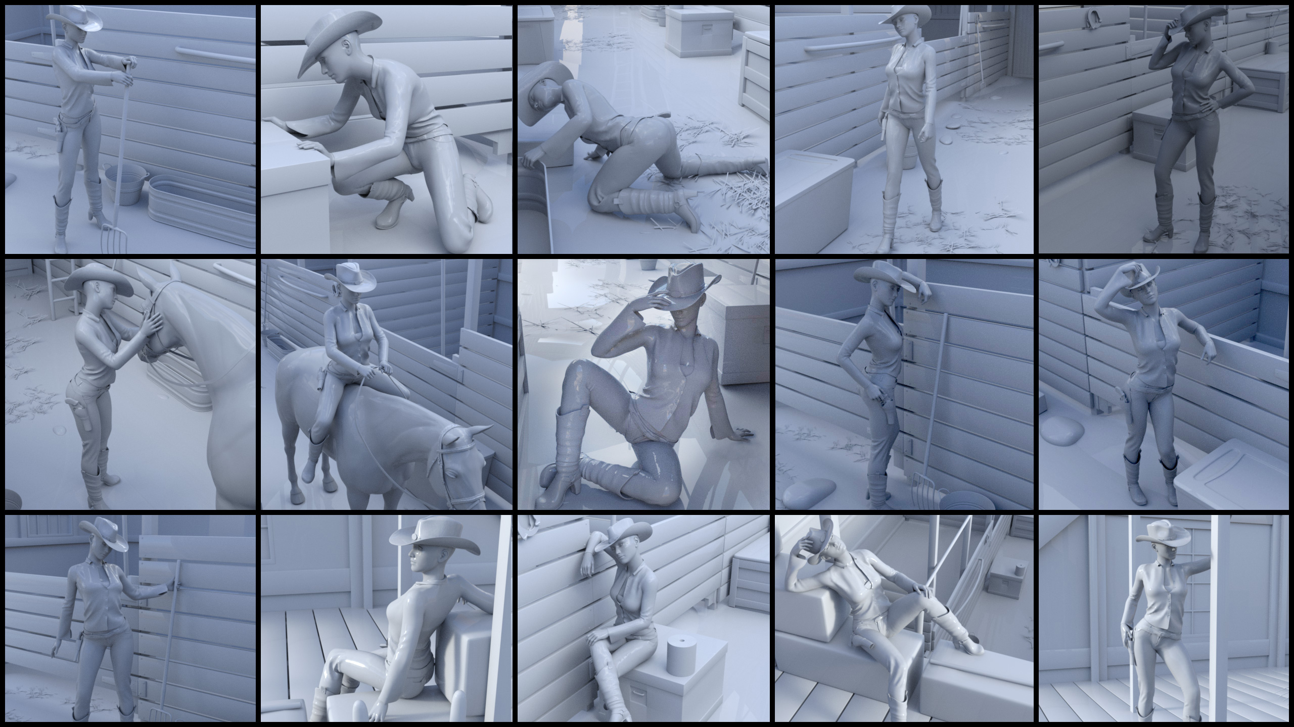 i13 Modern Barn Poses by: ironman13, 3D Models by Daz 3D
