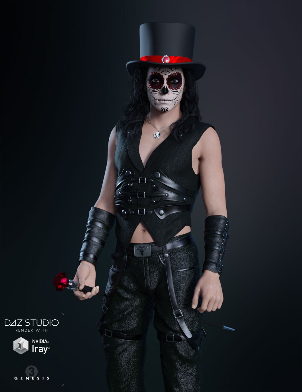 Sugar Skulls: Accessories Sugar Skulls: Accessories by: JessaiiDemonicaEviliusTrickster3DX, 3D Models by Daz 3D