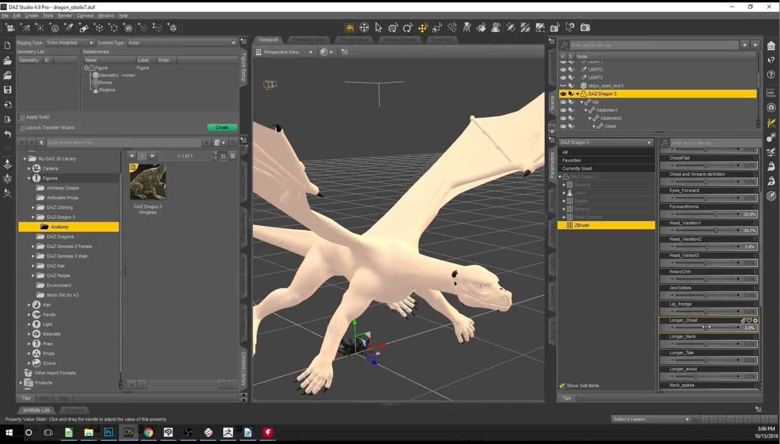 Transforming Daz Dragon 3 with Zbrush Transforming Daz Dragon 3 with Zbrush by: Digital Art Livemagbhitu, 3D Models by Daz 3D