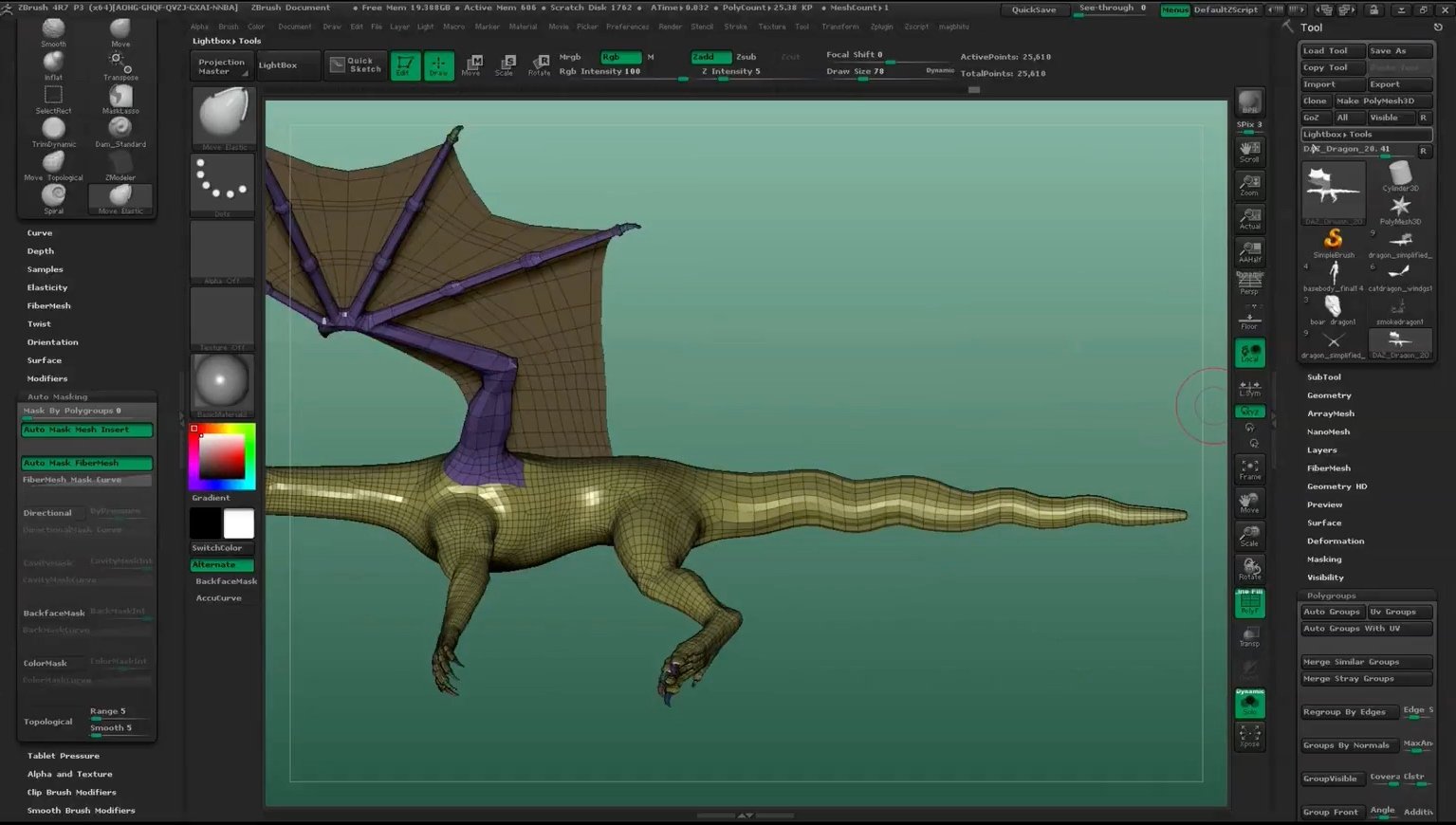 Transforming Daz Dragon 3 with Zbrush Transforming Daz Dragon 3 with Zbrush by: Digital Art Livemagbhitu, 3D Models by Daz 3D