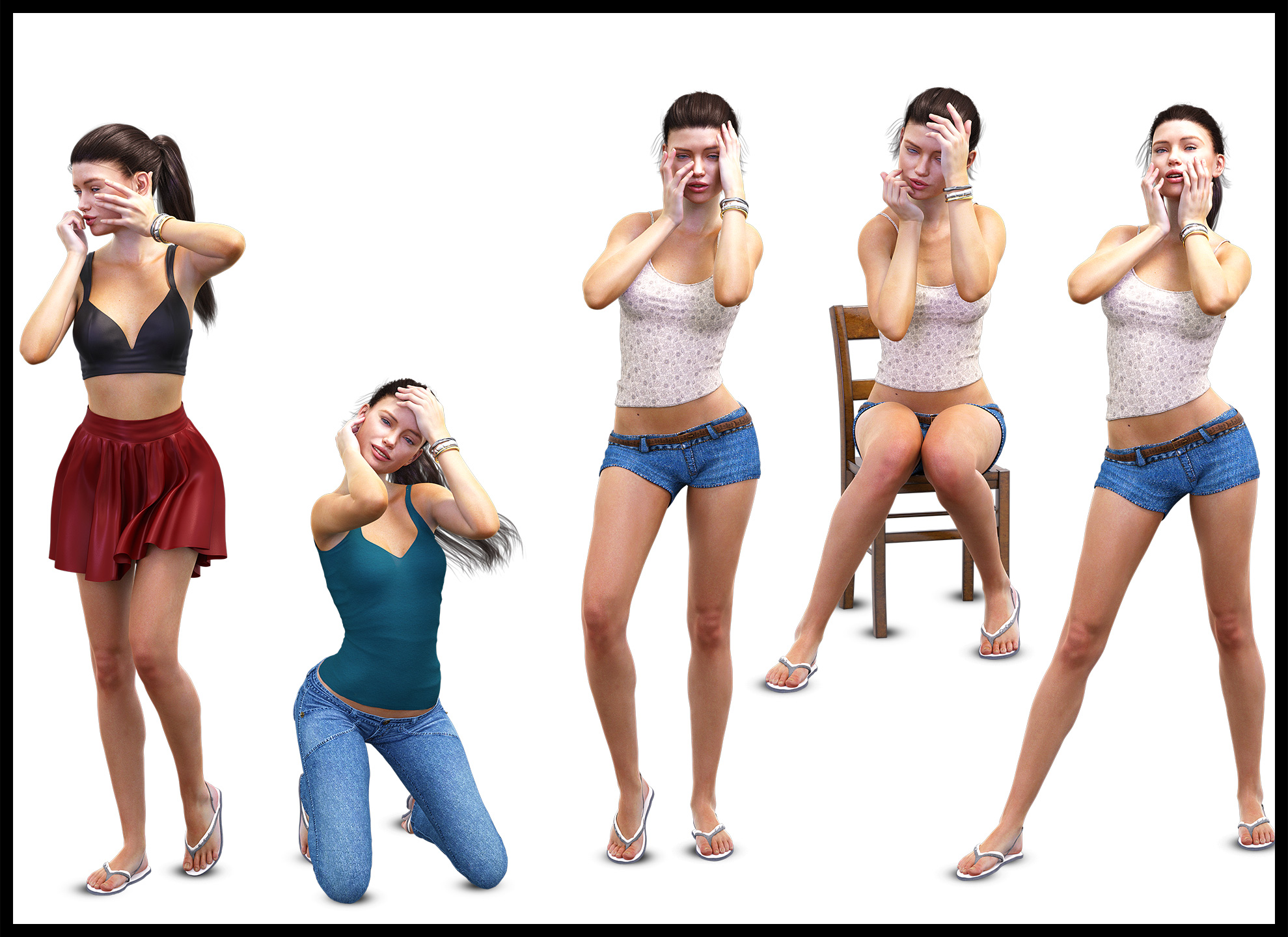 i13 Hands Touching Face Pose Collection for Genesis 3 Female i13 Hands Touching Face Pose Collection for Genesis 3 Female by: ironman13, 3D Models by Daz 3D