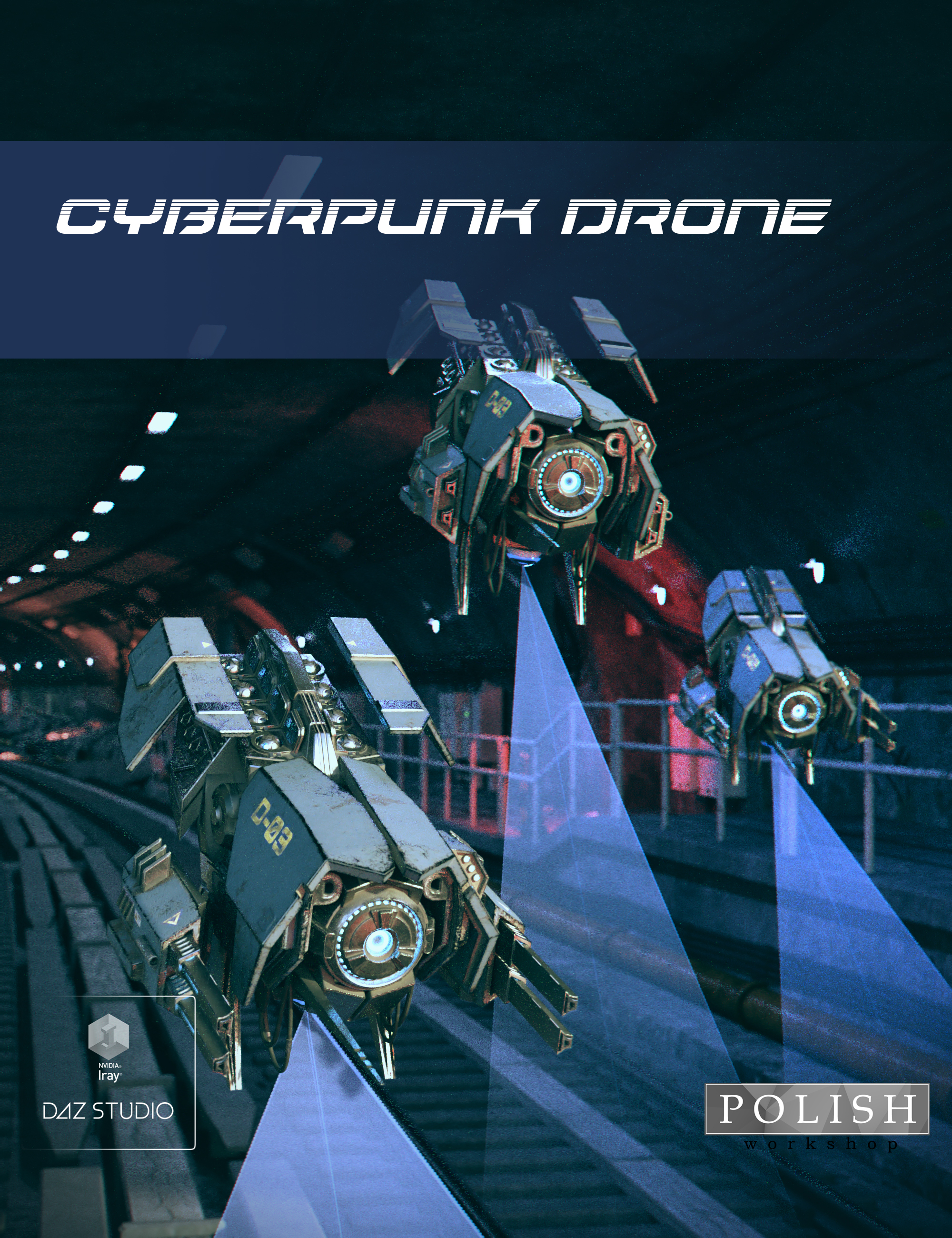 Cyberpunk Drone by: Polish, 3D Models by Daz 3D