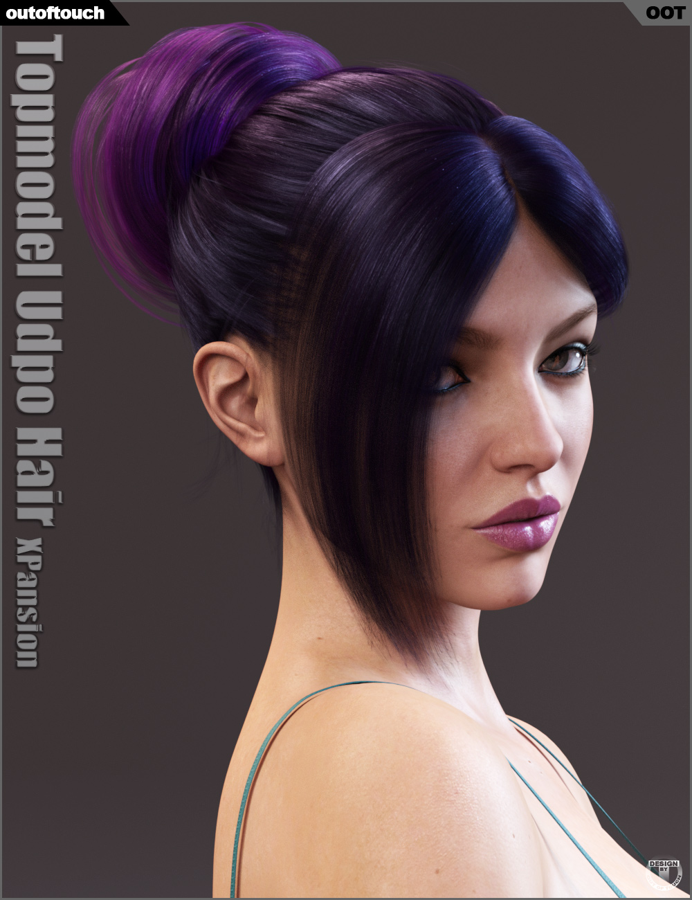 Topmodel Updo Hair and OOT Hairblending 2.0 Texture XPansion by: outoftouch, 3D Models by Daz 3D