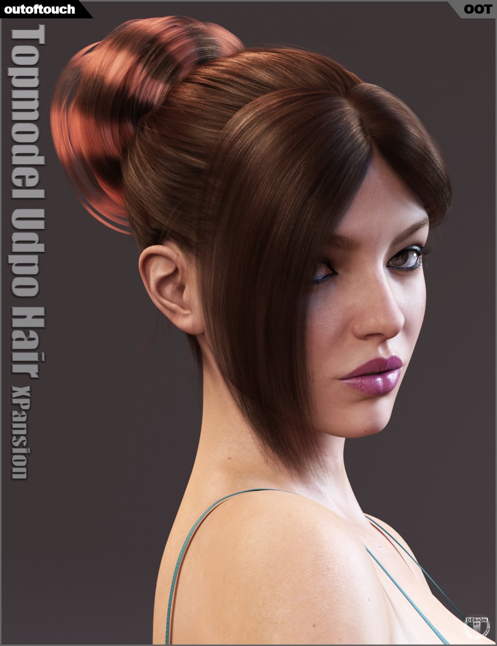 Topmodel Updo Hair and OOT Hairblending 2.0 Texture XPansion Topmodel Updo Hair and OOT Hairblending 2.0 Texture XPansion by: outoftouch, 3D Models by Daz 3D