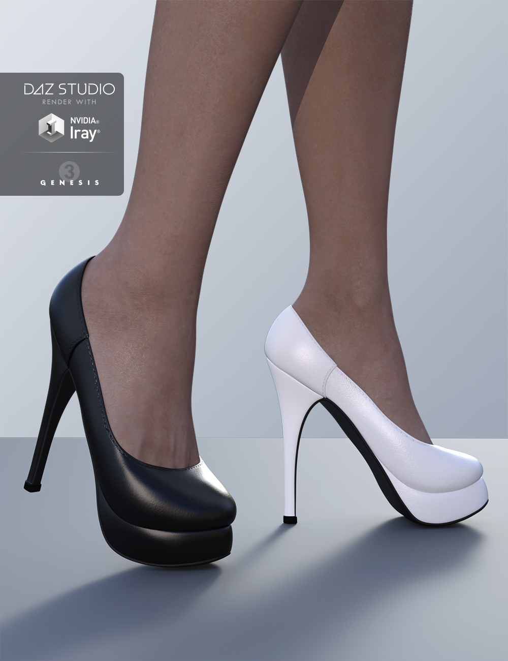 Little Black and White Dress for Genesis 3 Female(s) | Daz 3D