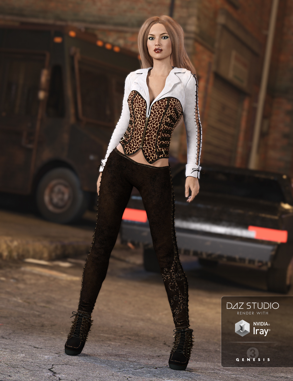 Wicked Ways Outfit for Genesis 3 Female(s) by: Anna BenjaminBarbara BrundonUmblefugly, 3D Models by Daz 3D