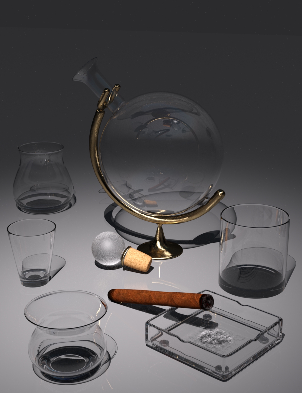 Whiskey and Smoke Tutorial Plus Props by: Digital Lite Design, 3D Models by Daz 3D