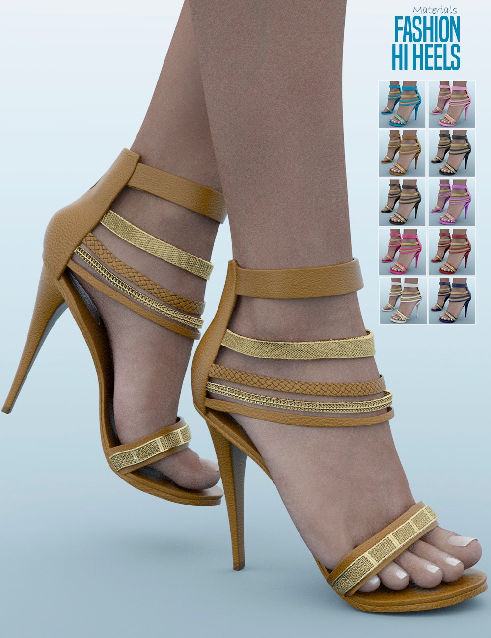 Fashion Hi Heels for Genesis 3 Female(s) | Daz 3D