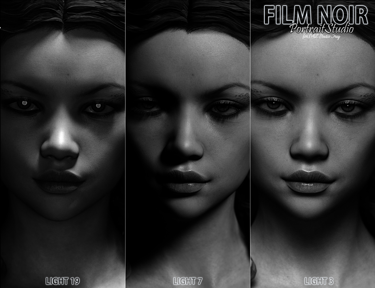 Film Noir Portrait Studio by: ForbiddenWhispers, 3D Models by Daz 3D