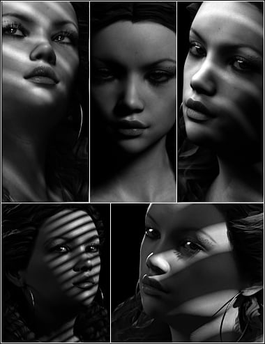 Film Noir Portrait Studio by: ForbiddenWhispers, 3D Models by Daz 3D