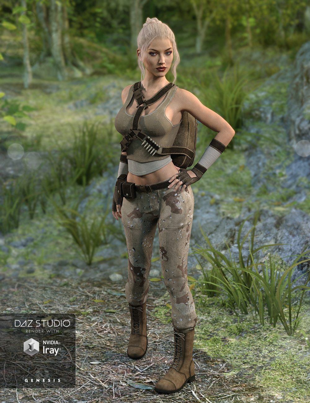 Rogue Commando Textures by: DirtyFairy, 3D Models by Daz 3D