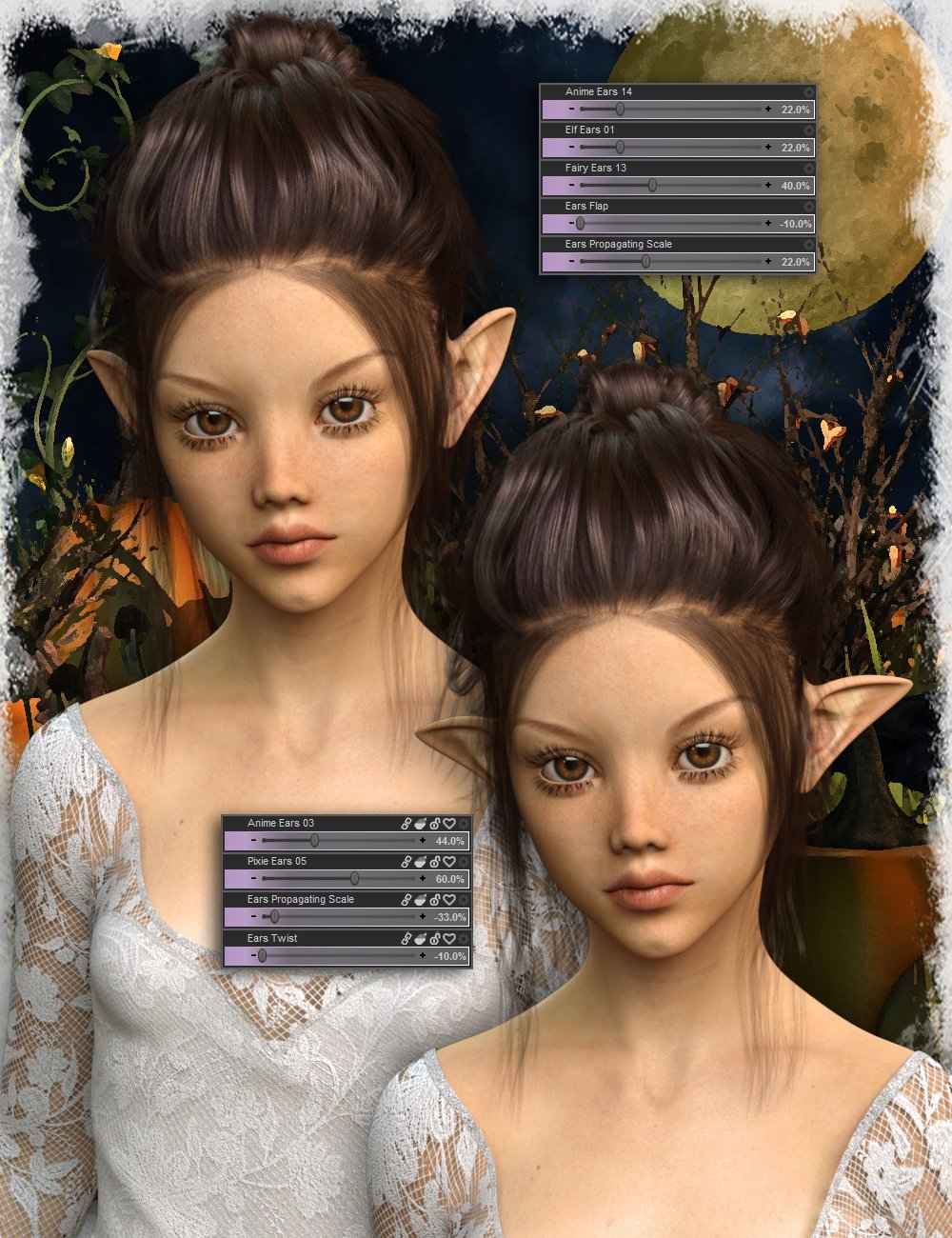 Thorneworks Ultimate Fantasy Ears Resource Thorneworks Ultimate Fantasy Ears Resource by: Thorne, 3D Models by Daz 3D