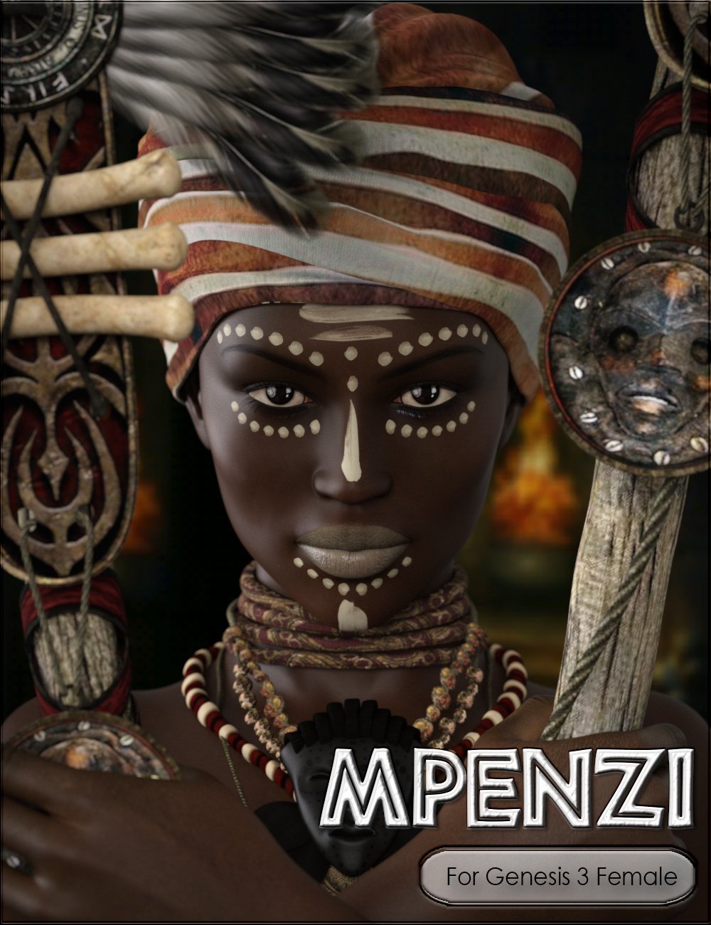 VYK_Mpenzi for Genesis 3 Female by: vyktohria, 3D Models by Daz 3D