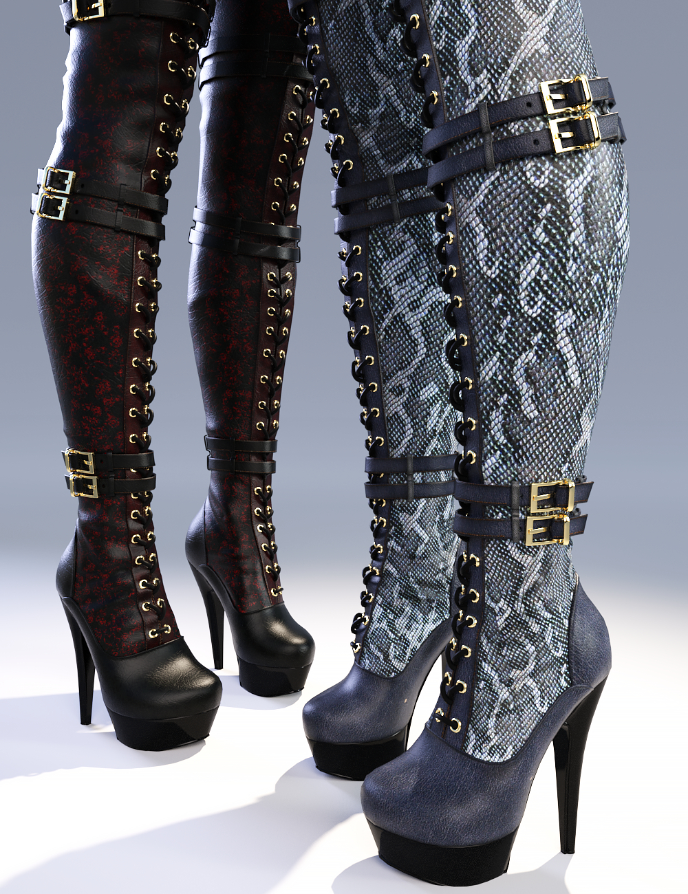 Natalie High Boots for Genesis 3 Female(s) by: Arryn3DSublimeProductions, 3D Models by Daz 3D