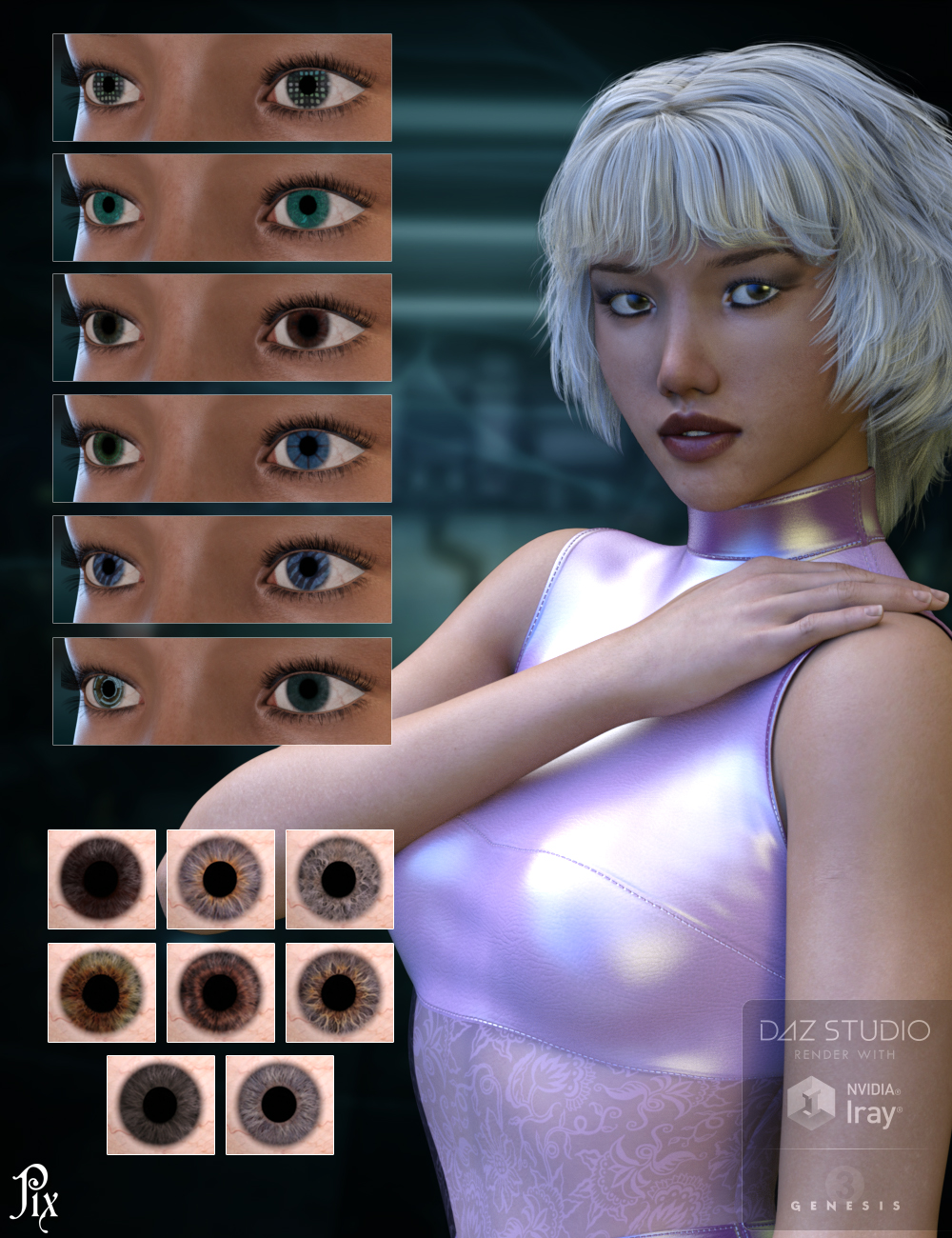 Pix Circuit for Genesis 3 Female by: PixelunaTravelershadownet, 3D Models by Daz 3D