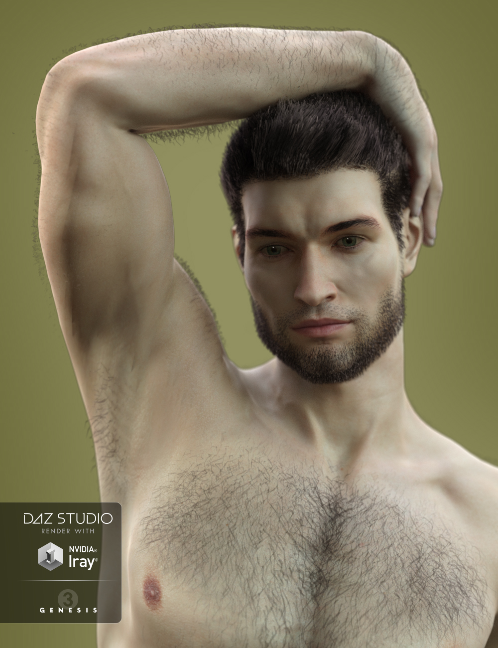 George Hair Set by: Deepsea, 3D Models by Daz 3D