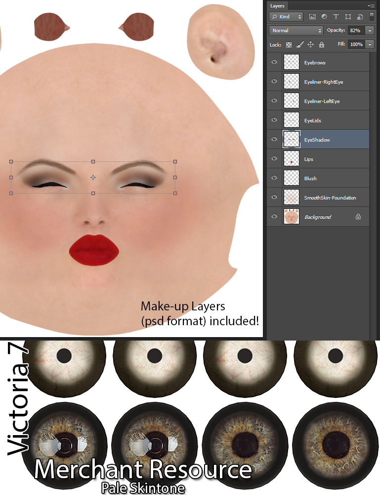 Victoria 7 Merchant Resource - Pale Skin by: Morris, 3D Models by Daz 3D
