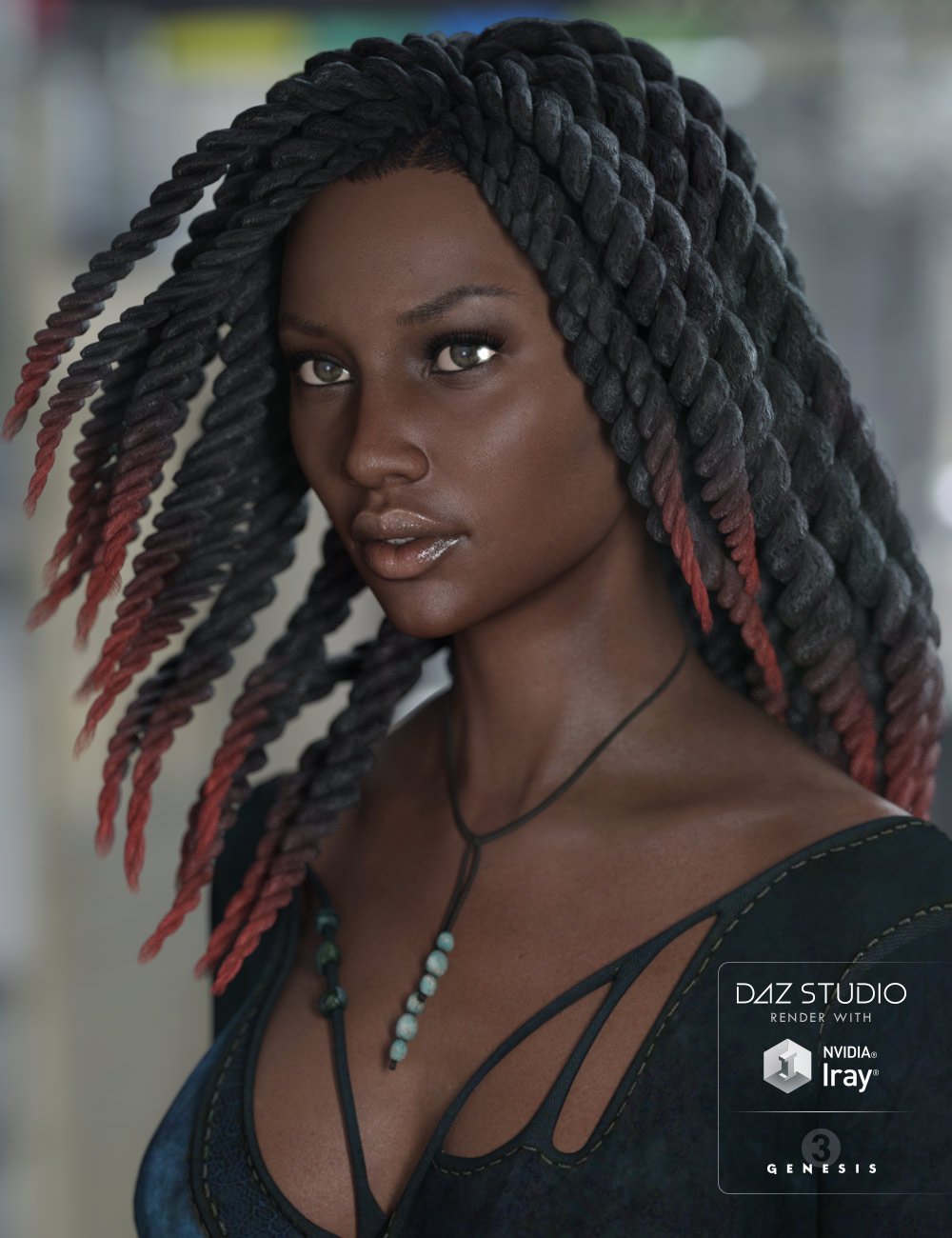 Haven Hair for Genesis 3 Female(s) by: AprilYSH, 3D Models by Daz 3D