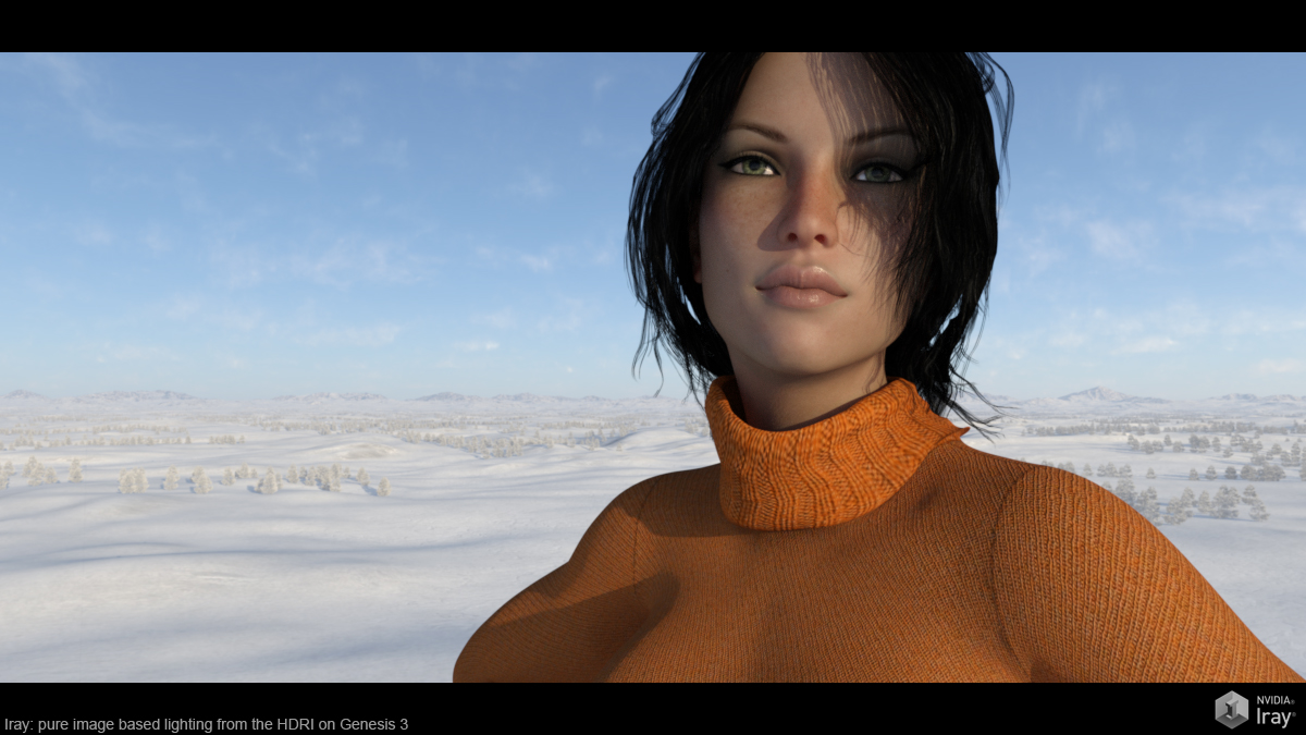 Eternal White Skydome and HDRI by: Flipmode, 3D Models by Daz 3D
