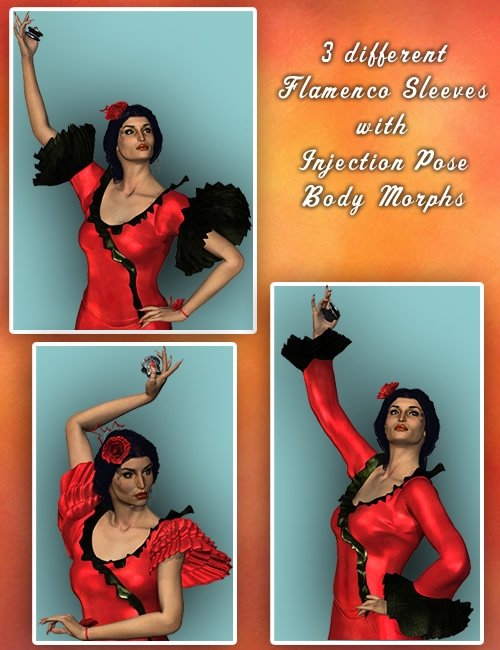 Spanish Rose -- Flamenco for V3 Add-ons by: , 3D Models by Daz 3D