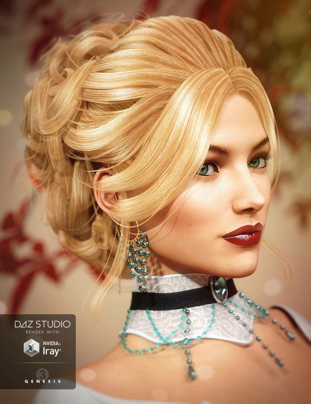 Aliza Hair for Genesis 3 Female(s) by: Propschick, 3D Models by Daz 3D