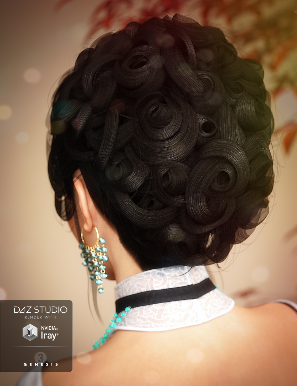 Aliza Hair for Genesis 3 Female(s) by: Propschick, 3D Models by Daz 3D