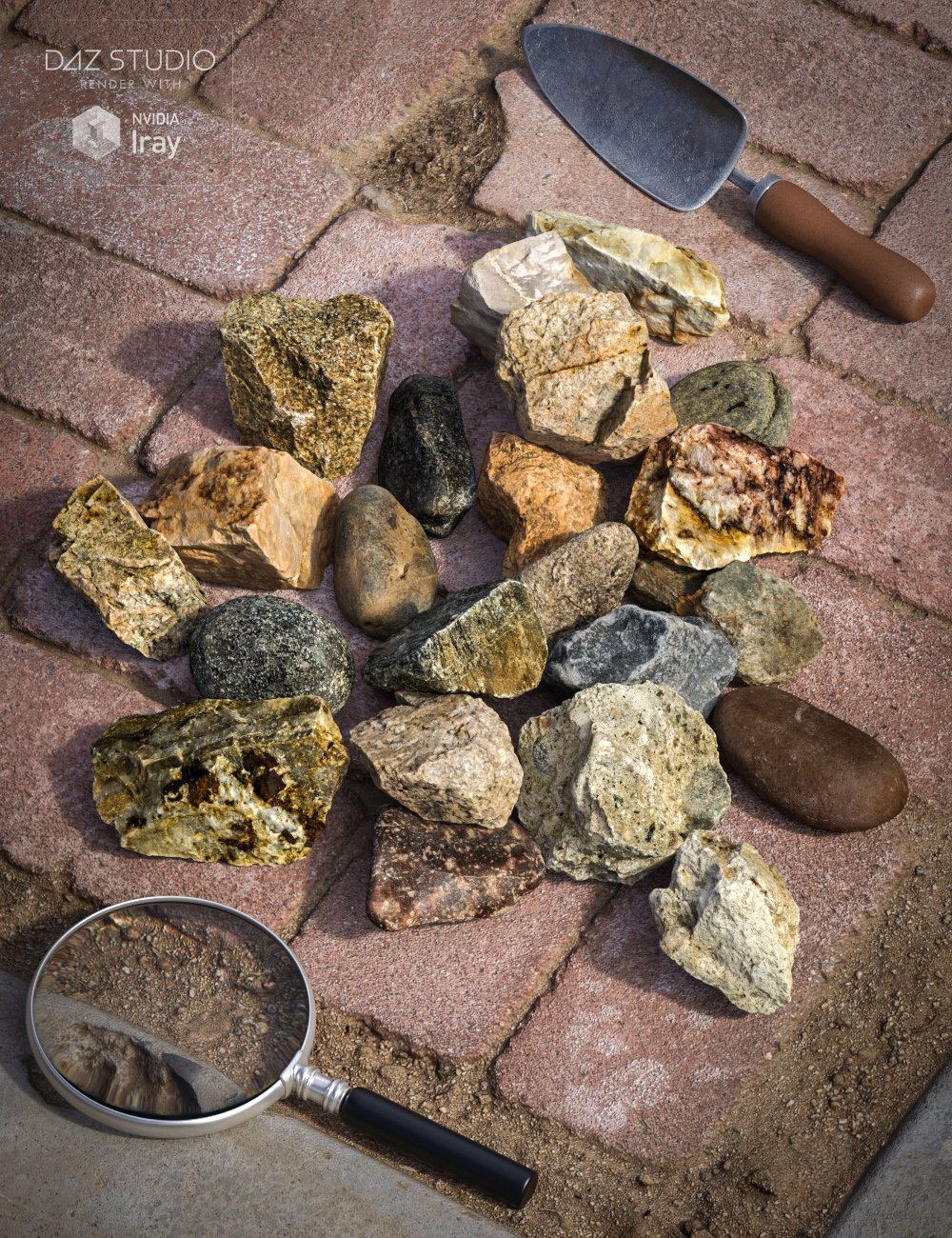 Rock Collection - Real World Stones by: DimensionTheoryEcoManiac3D, 3D Models by Daz 3D