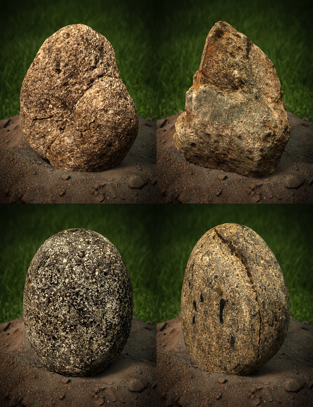 Rock Collection - Real World Stones Rock Collection - Real World Stones by: DimensionTheoryEcoManiac3D, 3D Models by Daz 3D