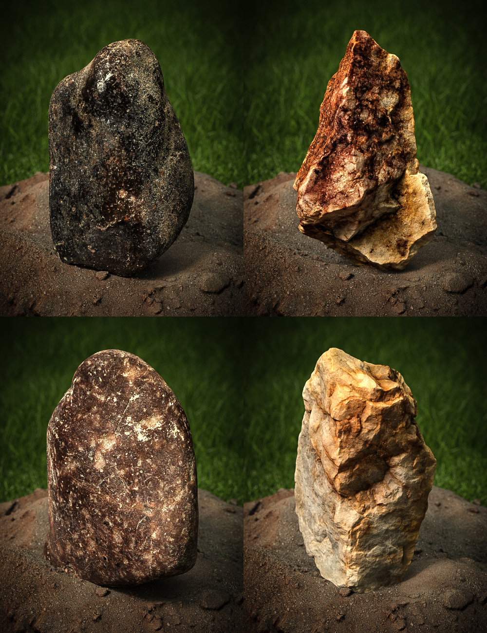 Rock Collection - Real World Stones Rock Collection - Real World Stones by: DimensionTheoryEcoManiac3D, 3D Models by Daz 3D