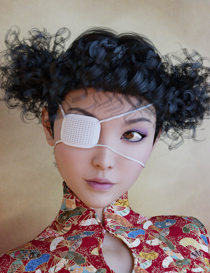 Eye-Patches for Genesis 3 Female(s) and Male(s) by: Prae, 3D Models by Daz 3D
