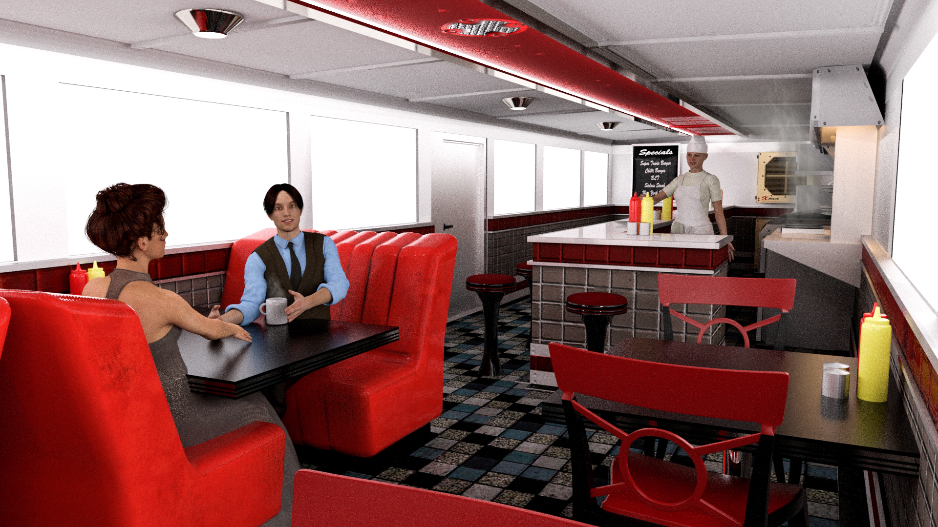 Jay's Diner Jay's Diner by: Serum, 3D Models by Daz 3D