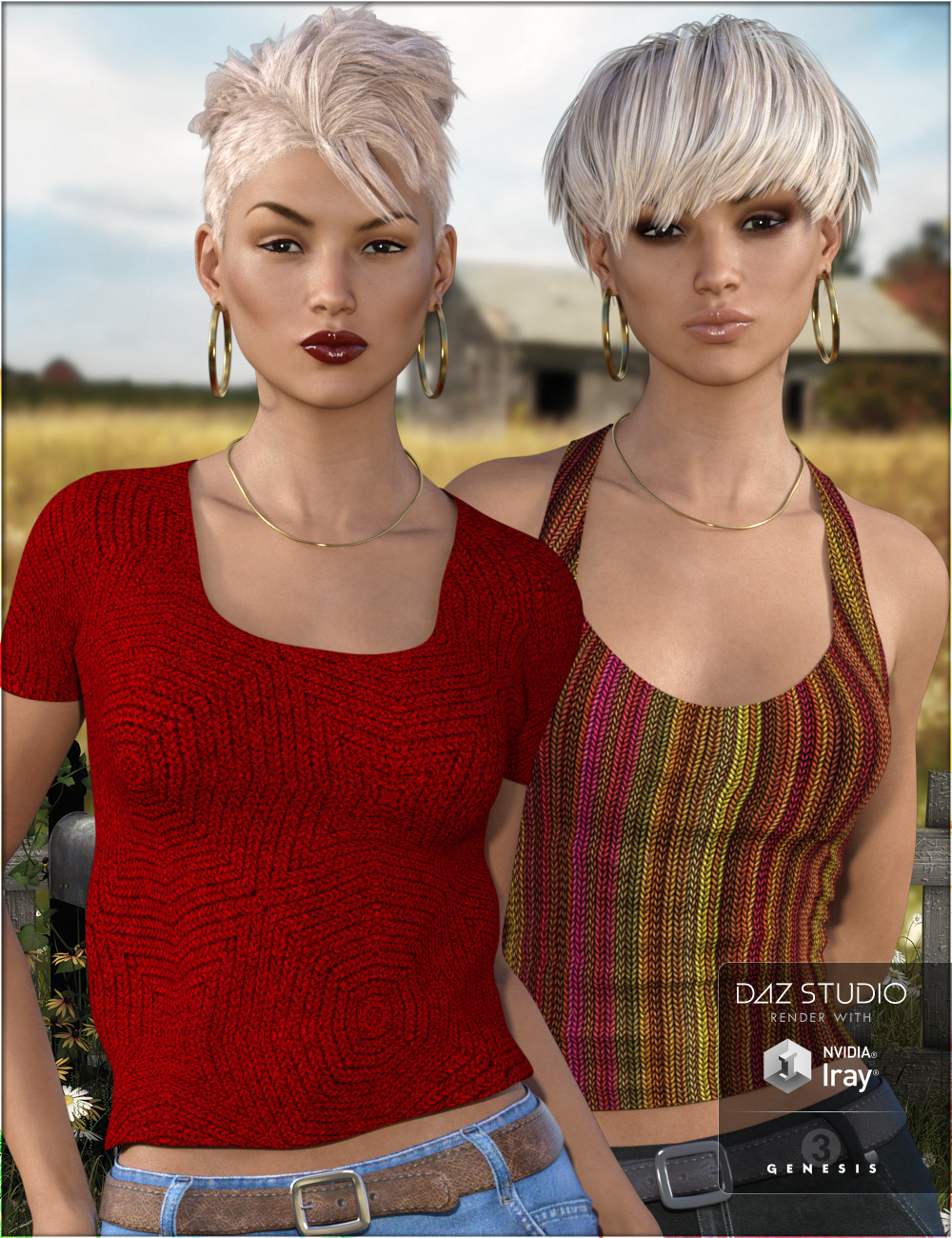 Selection Knittings Iray by: , 3D Models by Daz 3D